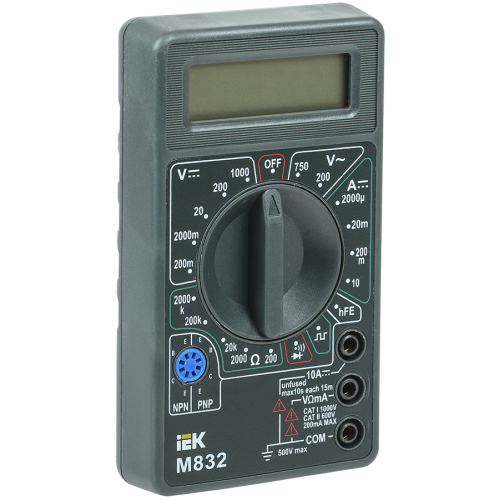 Мультиметр цифровой  Universal M832 IEK TMD-2S-832 (469859)