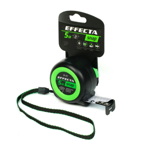 Рулетка EFFECTA SNAP 5 м*25 мм (560525)