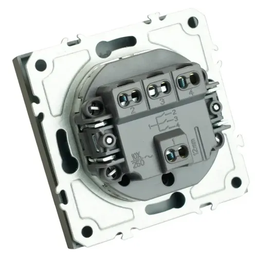 Выключатель 3-кл ЭМИЛИ платиново-серый RSW10-5108-10