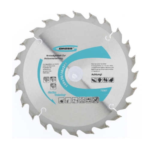 Диск пильный GROSS 160 x 20/16 x 24Т (73307)