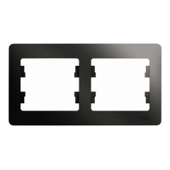 Рамка 2-пост.GLOSSA антрацит GSL000702