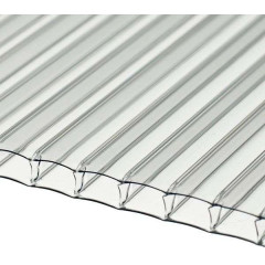 Поликарбонат  сотовый 10мм прозр 12*2,1м (10лет) Продаётся КРАТНО 3м!!!