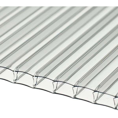 Поликарбонат  сотовый 10мм прозр 12*2,1м (10лет) Продаётся КРАТНО 3м!!!