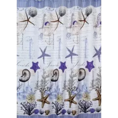 Шторка для ванной Морские звезды, полиэстер, T2022-7093 180х180см (427915)