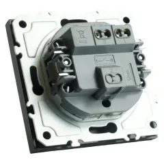 Выключатель 1-кл ЭМИЛИ черный RSW10-5103-05