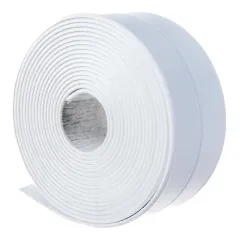 Бордюрная лента для ванной АККУРАТ белая 60 мм, 3.35 м