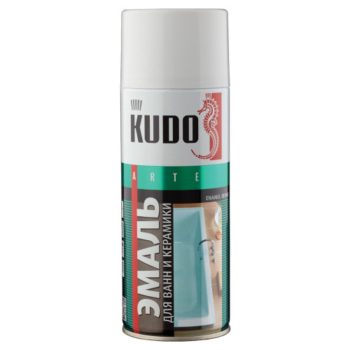Эмаль аэрозольная KUDO для ванн белая 520мл KU-1301