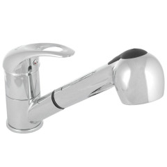 Смеситель для кухни FRAP F6002-B шар выдвижной излив,латунь