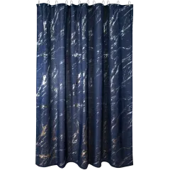 Шторка для ванной MARBLE полиэстер 180x200cм синий (891262)