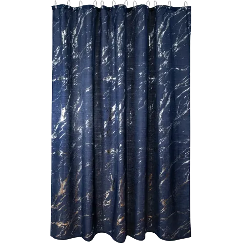 Шторка для ванной MARBLE полиэстер 180x200cм синий (891262)