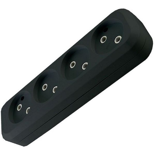 Колодка 4-пост. 2Р черная 10А TDM SQ1806-0111