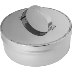 Дымоход заглушка внутренняя 0,5мм Ф100 нержавеющая сталь (Corax)