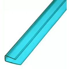 Поликарбонат сот. U-профиль 10мм, 2.1м бирюза