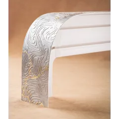 Карниз Ле-Гранд Глэдис 2,0м (2ряд) мрамор золото с поворотами (3)