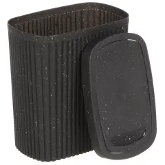 Ведро для мусора 1,9л ECONOVA пластик, прямоуг, черный гранит 435204450 (498470)