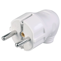 Вилка IEK 2P+E угловая 16А белая EVP11-16-01-K01 (568485)