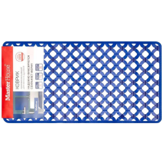 Коврик для ванной на присосках 690х360мм MasterHouse Майорка синий (75173)