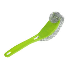 Мочалка для посуды металлическая с ручкой (1406047)