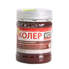 Краска VGT колеровочная ТЁМНО-КОРИЧНЕВАЯ 0,25кг