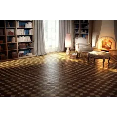 Плитка керамогранит 330*330 Мадера Объемный штамп коричневый арт.725462 за м2 в уп. 1.307 м2 (12шт.)