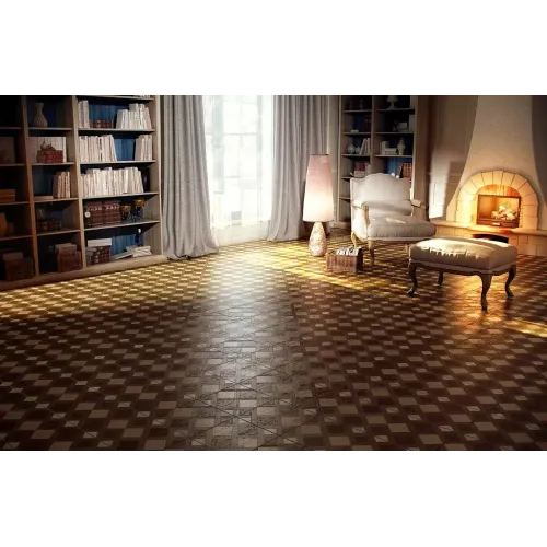 Плитка керамогранит 330*330 Мадера Объемный штамп коричневый арт.725462 за м2 в уп. 1.307 м2 (12шт.)