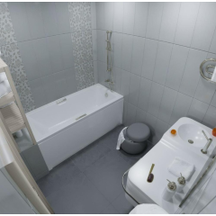 Ванна акриловая ТРИТОН Алекса 150х75см на раме, с ручками