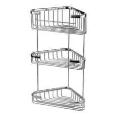 Полка для ванной комнаты FRAP 3х ярусная F335-2 метал/хром