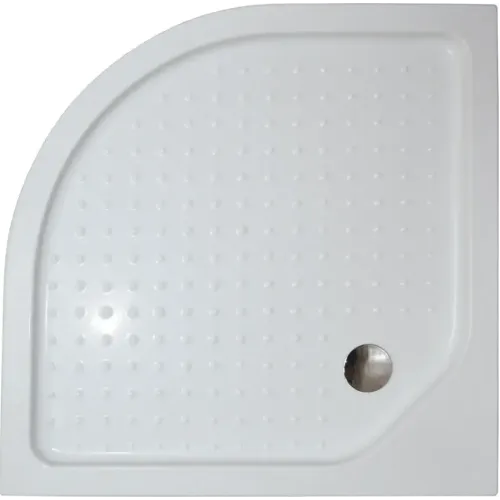 Поддон акриловый ДАНА 90х90х13см полукруг на каркасе с сифоном 711/301