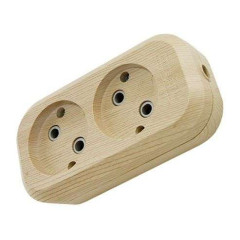 Колодка 2-пост. 2Р сосна 10А TDM SQ1806-0045