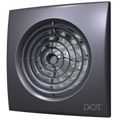 Вентилятор осевой D100 AURA 4C dark gray metal с обратным клапаном