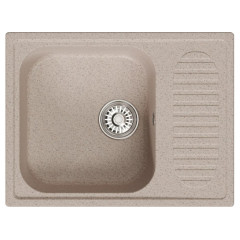 Мойка комп. MIXLINE ML-GM18 490х640x190мм, песочная, сифон