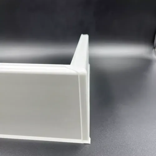 Плинтус прямоугольный 80мм 2,2м ИдеалДюра (ИД-ПП80 001Бел)