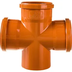 Крестовина кан. наружная 1-плоск ф 110/110/110х90°