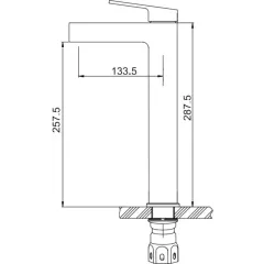 Смеситель для умывальника GAPPO G1099-83 золотой