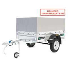 Прицеп АТЛАНТ 2213 (2200х1300, борт h=300, Тент+каркас h=600)