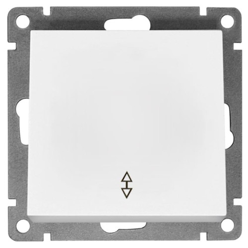 Переключатель 1-кл Universal Афина 10А белый A0025