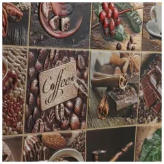 Фартук-панно ПВХ ГРЕЙС 602*1002 Кофейный набор (5)