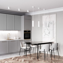 Светильник накладной ES DLR021 9W 3000K белый/матовый