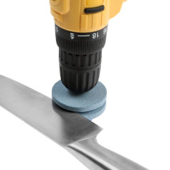 Насадка для шуруповерта ТУНДРА для заточки ножей и ножниц, шестигранный хвостовик, d=55 мм (9022545)