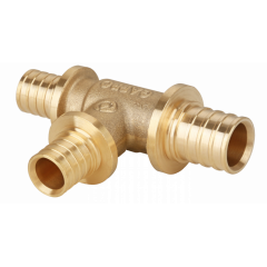 Тройник аксиальный латунный GAPPO ф 16 мм