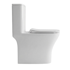 Унитаз-монолит EVA GOLD EG405 безободковый, тонкое сиденье ПП