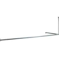 Карниз для ванной угловой IDDIS глянцевый хром, 050A200I14 (66473)