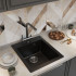 Мойка комп. MIXLINE ML-GM14 420х500x190мм, ультрачерная (344), сифон