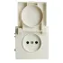 Розетка 2P ЭМИЛИ защ.шторки с крышкой белый RST16-5113-01