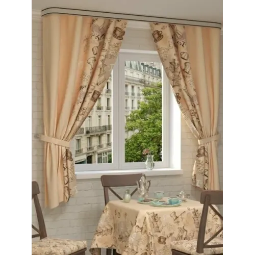 Комплект Портьер Ле-Гранд Бона 140*160, с подхватами (В уп. 2шт.) (ЦЕНА ЗА УП.)