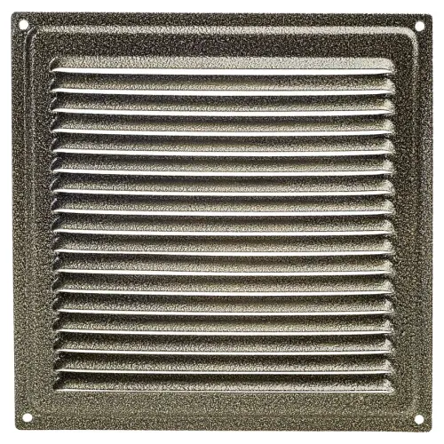 Решетка металлическая с сеткой 100*100ВР бронза