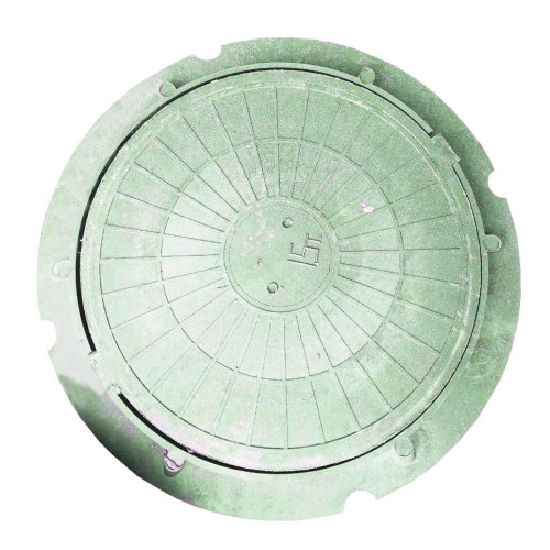 Люк ПП круглый (тип-Л) 1,5т 74см зеленый