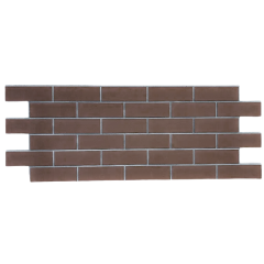 Фасадная термопанель Имитация Кирпича Капучино серый шов (полуторный)