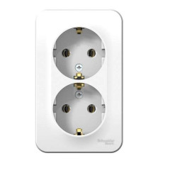 Розетка О/У 2-ая 2P+Е BLANCA бел. SchE BLNRA010211