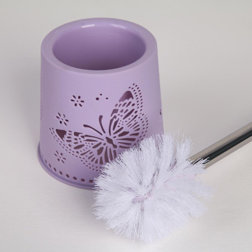 Ёрш для туалета напольный «Бабочки» 12,5х50 см (4563137)